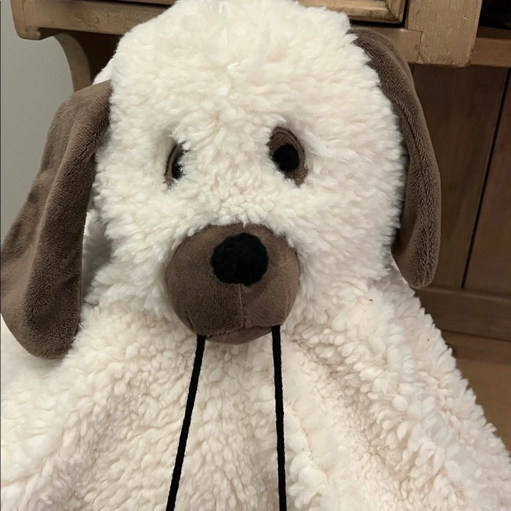 Pottery Barn Doug Gus the Ghost Dog Pillow NWT Halloween Pumpkin
